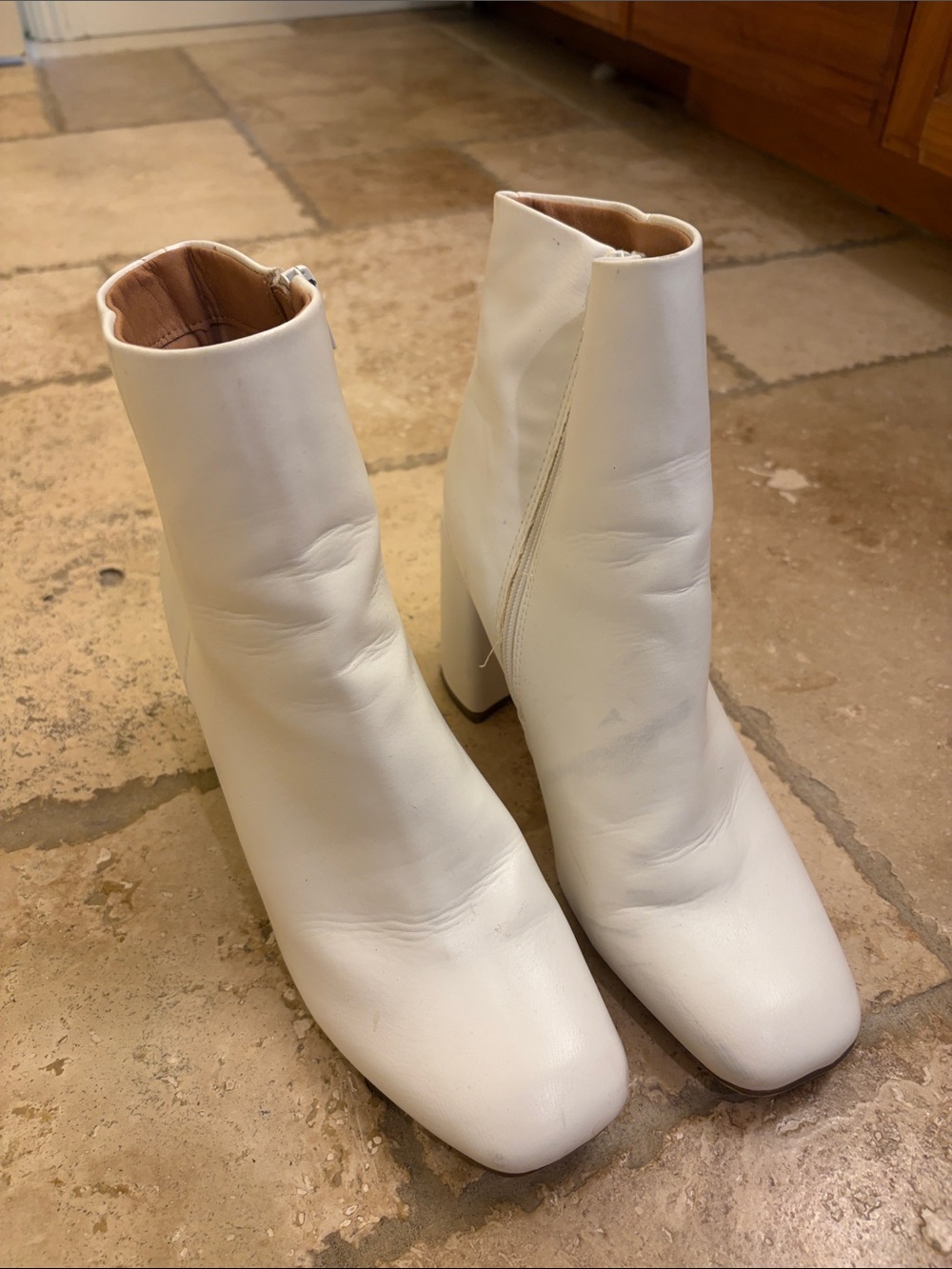 Madden Girl White Boots